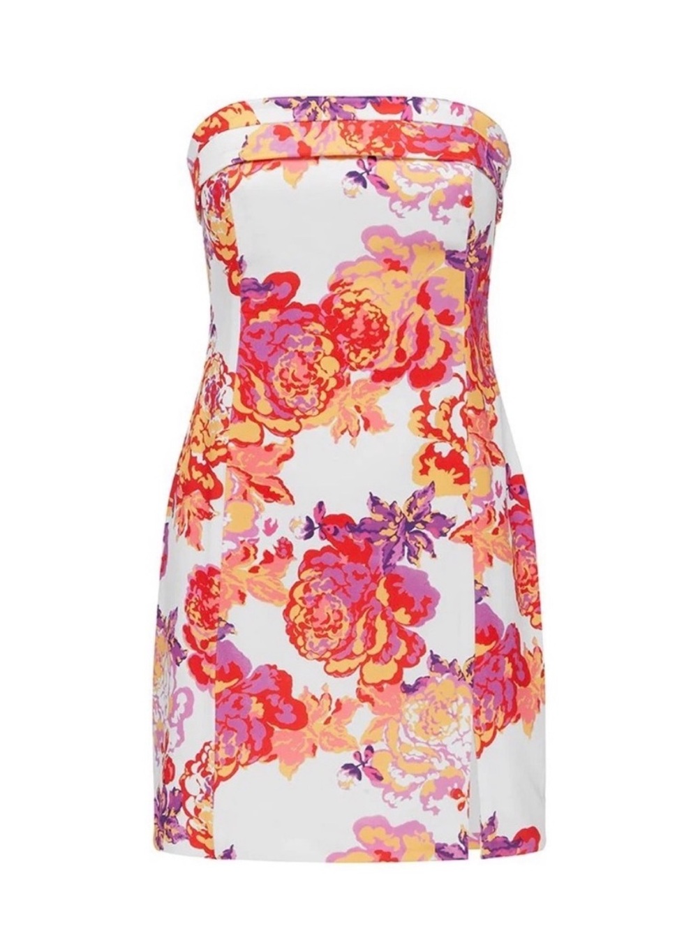 NWT Runaway The Label Floral Mini Dress in White, Pink, Orange, Purple